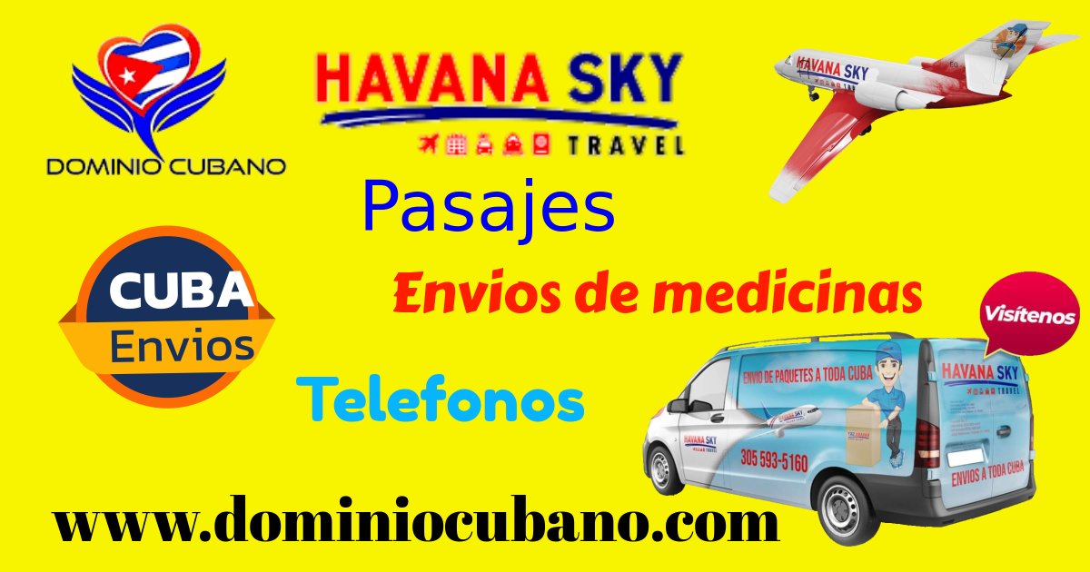 Pasajes, Medicinas, Envios, Havana Sky